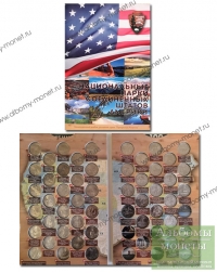 Набор 50 монет 25 центов 2010-2019 Национальные парки США